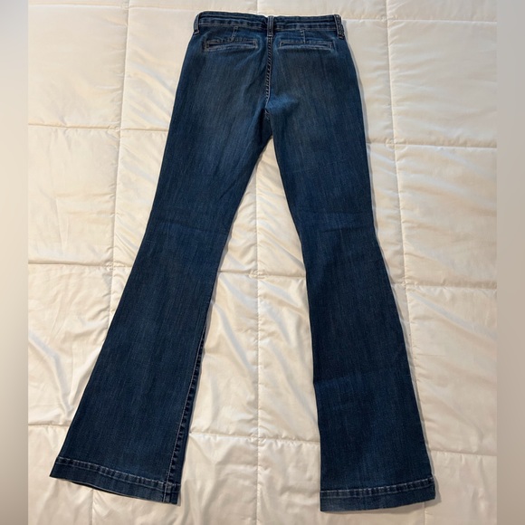 Banana Republic Women’s Wide Leg Denim Jean Size 27/28 Fit & Flare! - Picture 5 of 9